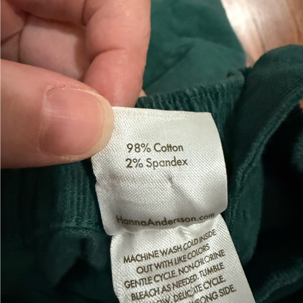 Hanna Andersson Corduroy Overalls with Ruffle Straps 5 - Picture 11 of 13